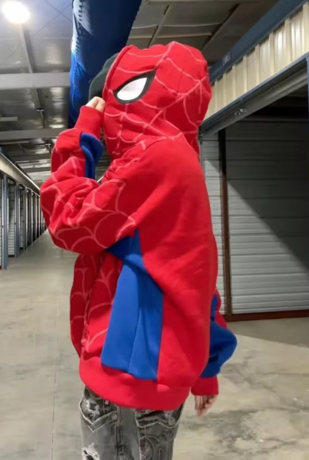 Spider-Man Zip Up Print Hoodie