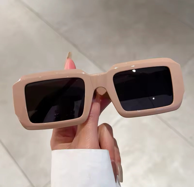Square Frame Tinted Sunglasses