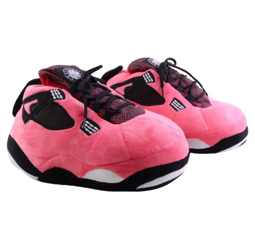 Adults Unisex Plush Novelty Sneaker Trainer Slippers