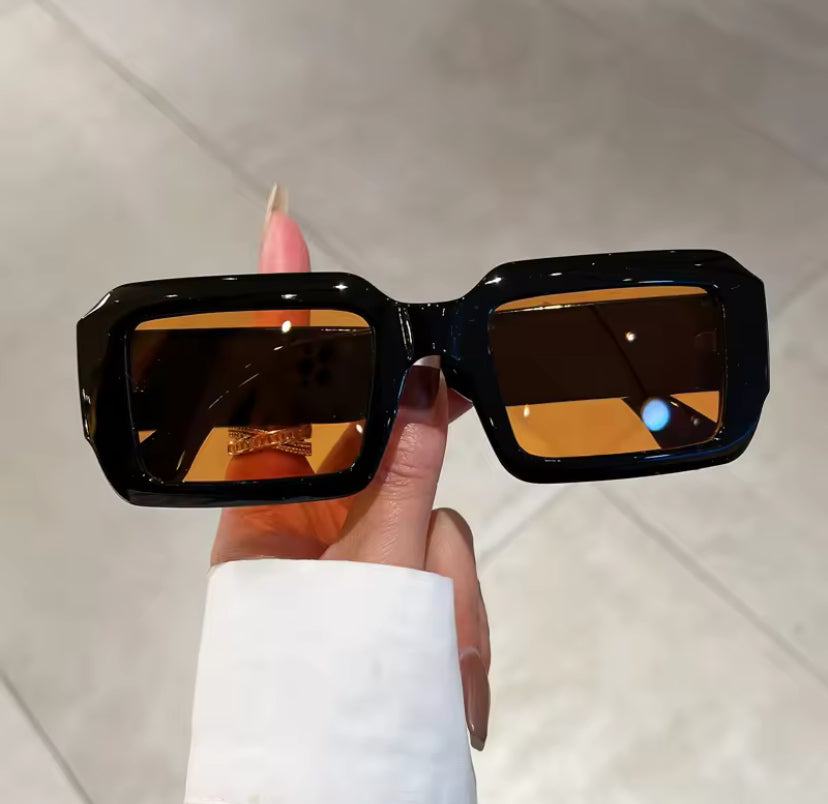 Square Frame Tinted Sunglasses
