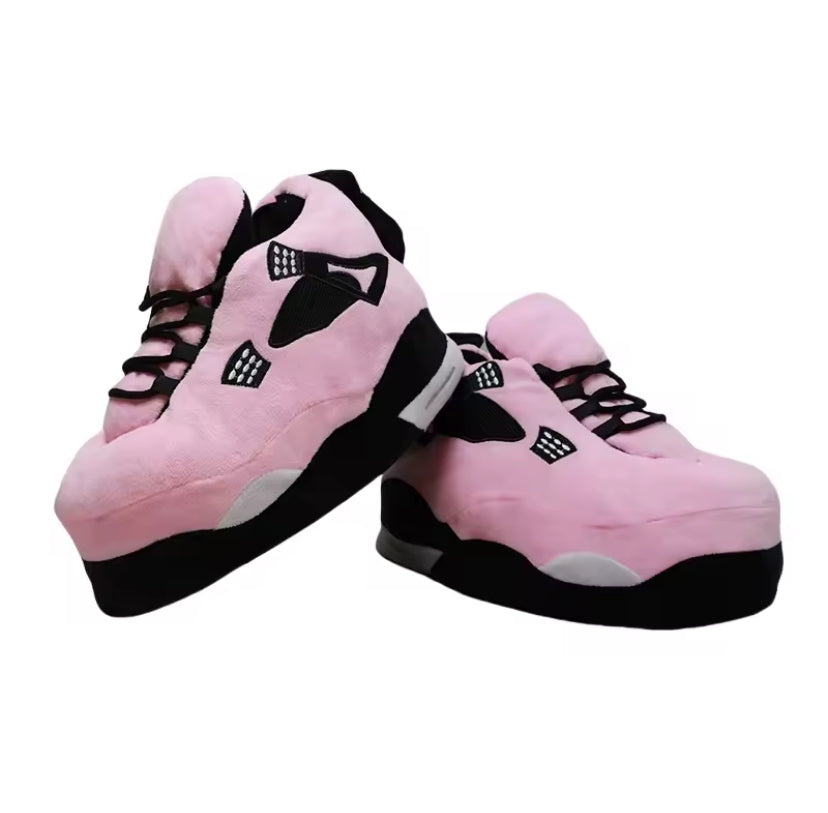 Adults Unisex Plush Novelty Sneaker Trainer Slippers