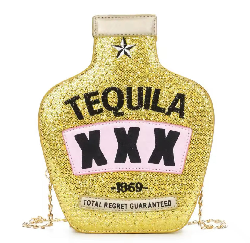 Tequila Style Chain Strap Cross Body Bag