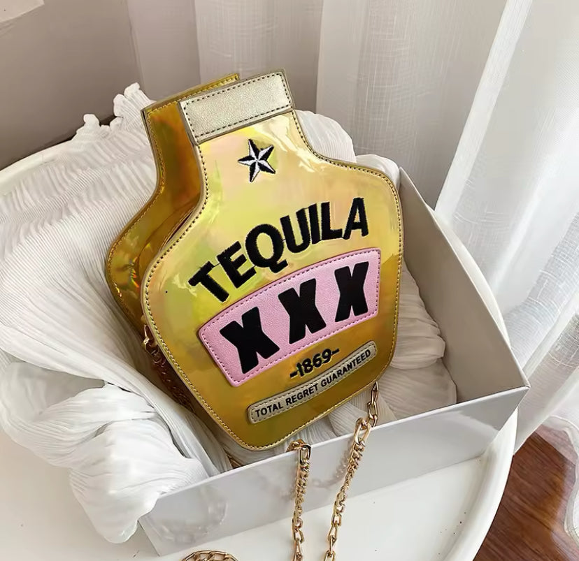 Tequila Style Chain Strap Cross Body Bag