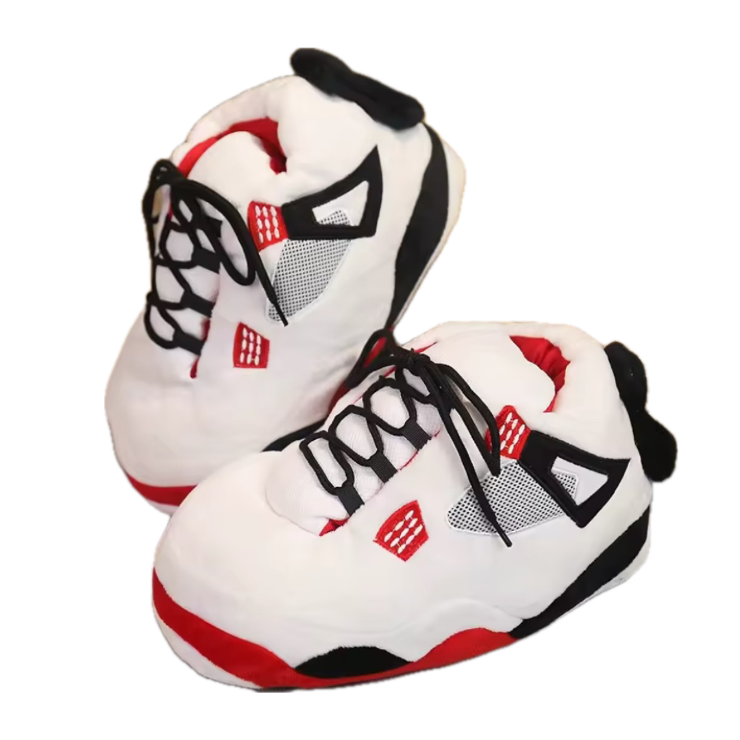 Adults Unisex Plush Novelty Sneaker Trainer Slippers