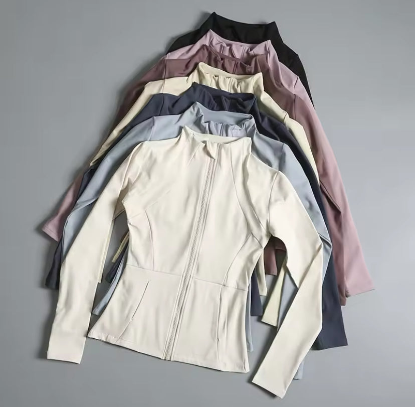 Long Sleeve Fitted Sports Jacket