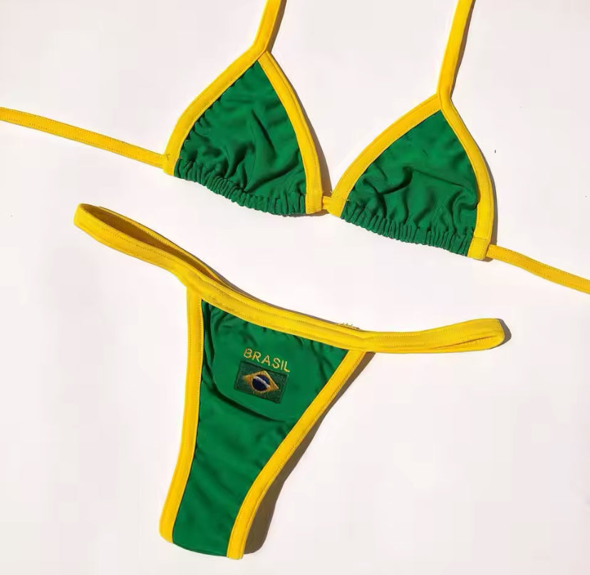 Brasil Embroidered Bikini