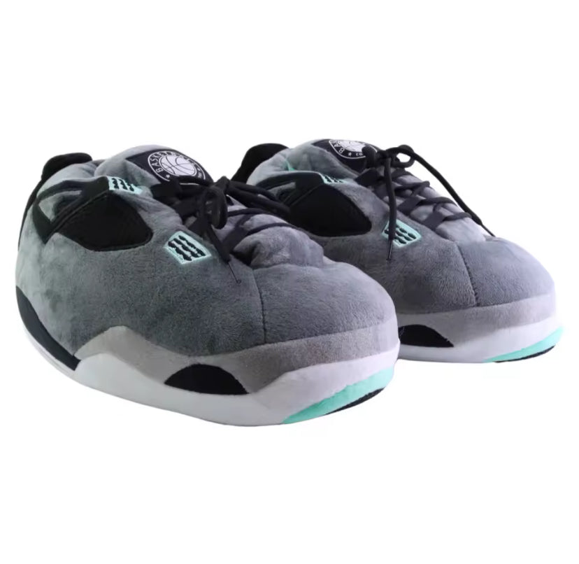 Adults Unisex Plush Novelty Sneaker Trainer Slippers