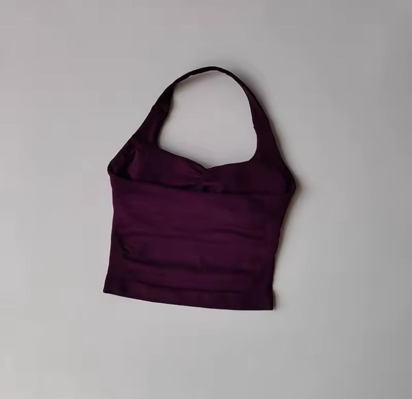 Halterneck Slinky Fitted Top