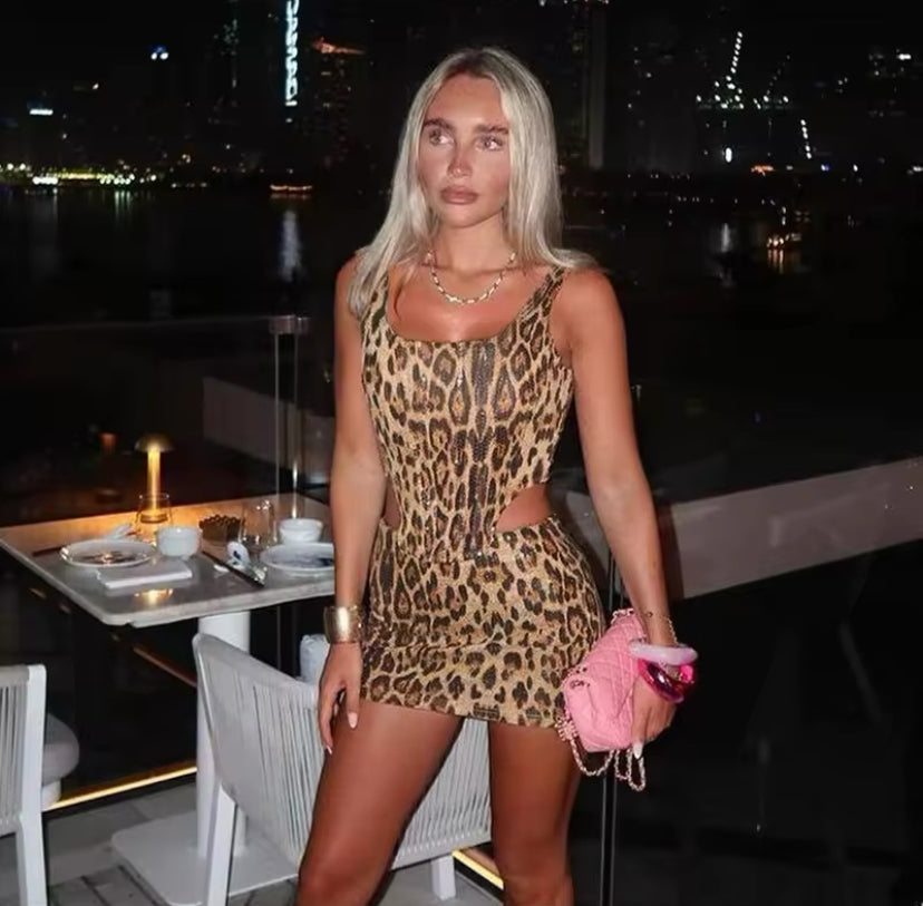 Leopard Print Sequin Co-Ord