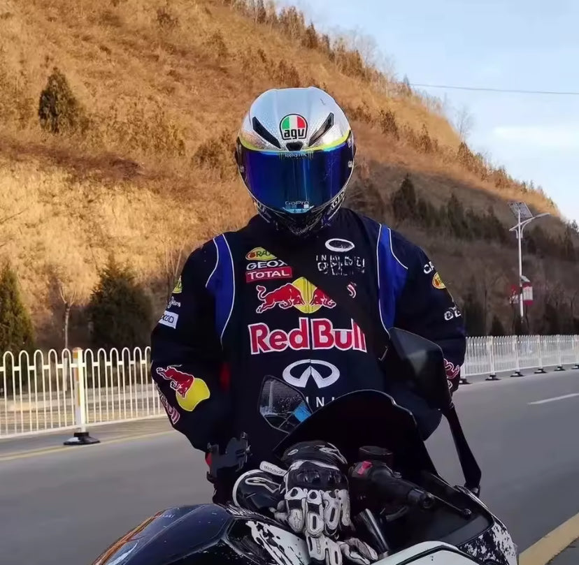 Red Bull Embroidered Zip Up Jacket