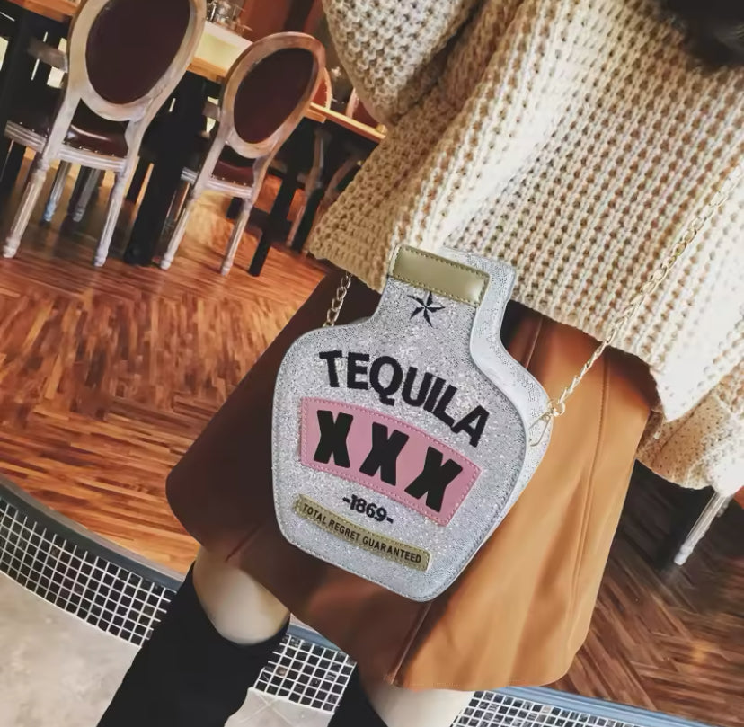Tequila Style Chain Strap Cross Body Bag
