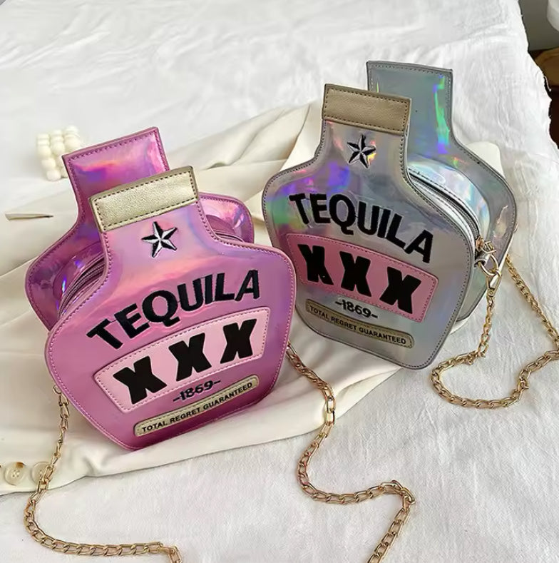Tequila Style Chain Strap Cross Body Bag