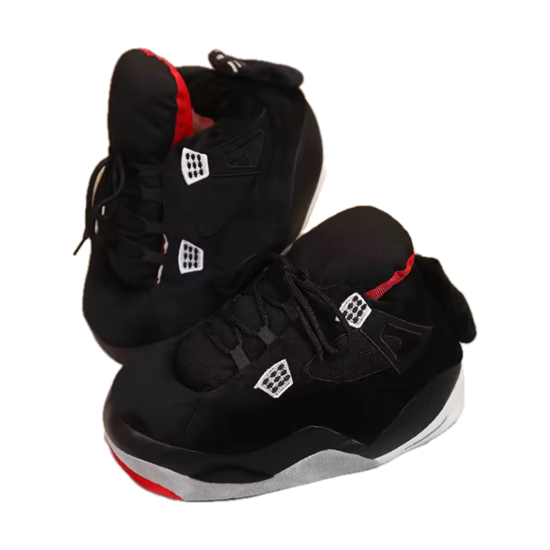 Adults Unisex Plush Novelty Sneaker Trainer Slippers