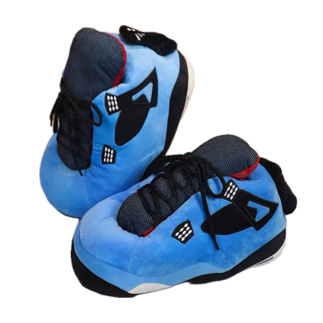 Adults Unisex Plush Novelty Sneaker Trainer Slippers