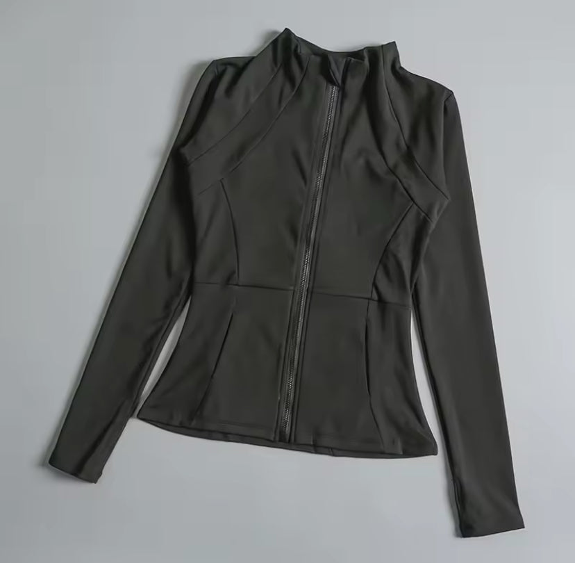 Long Sleeve Fitted Sports Jacket