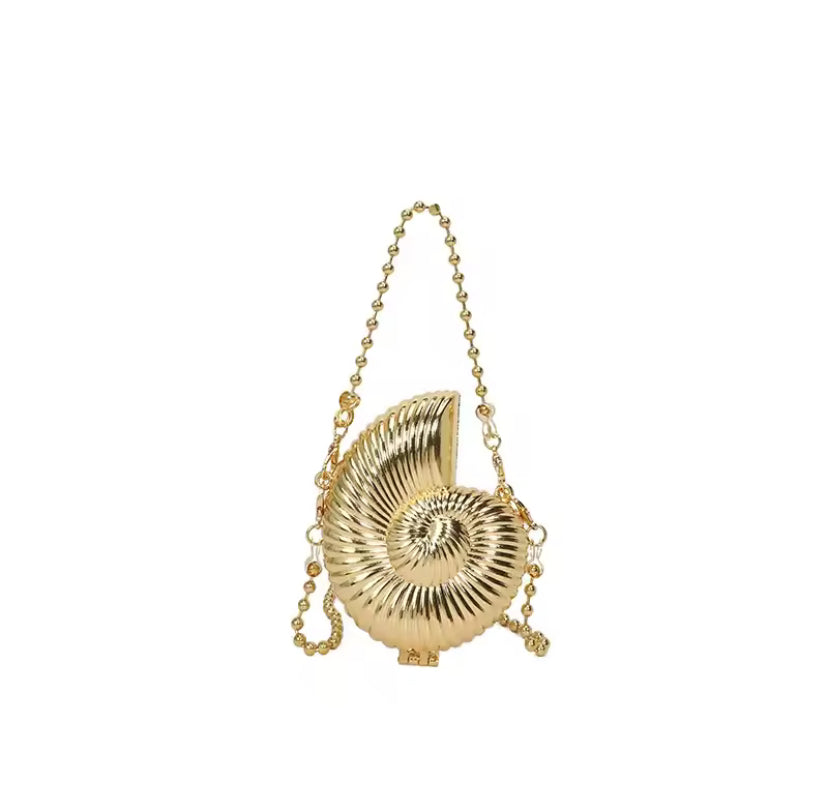 Metallic Seashell Handbag