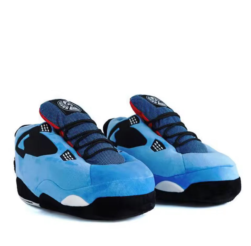 Adults Unisex Plush Novelty Sneaker Trainer Slippers
