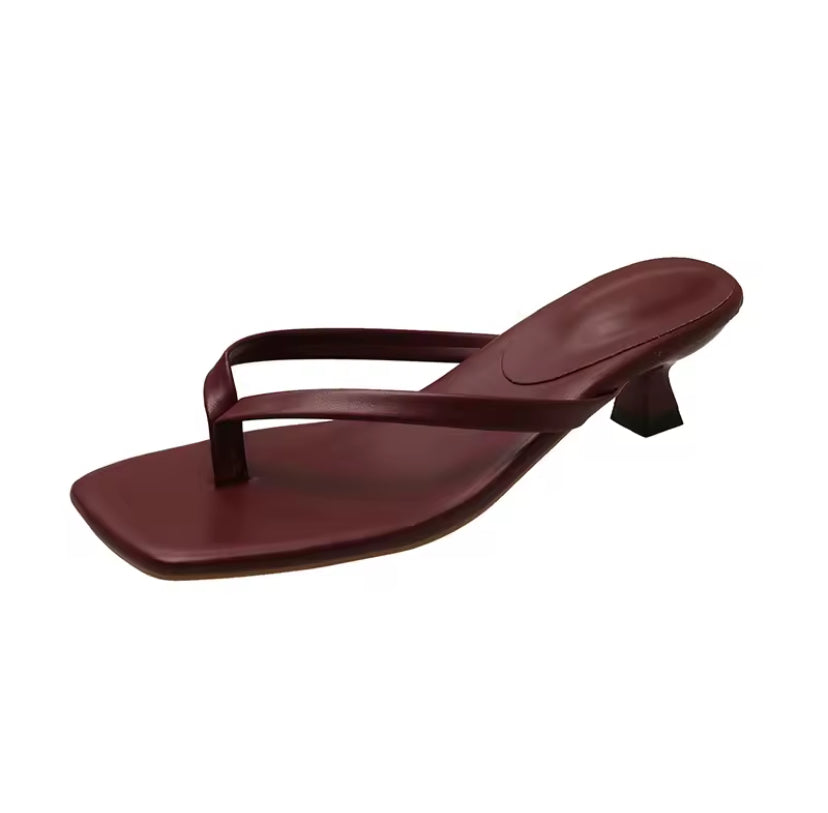 Flip Flop Kitten Heels