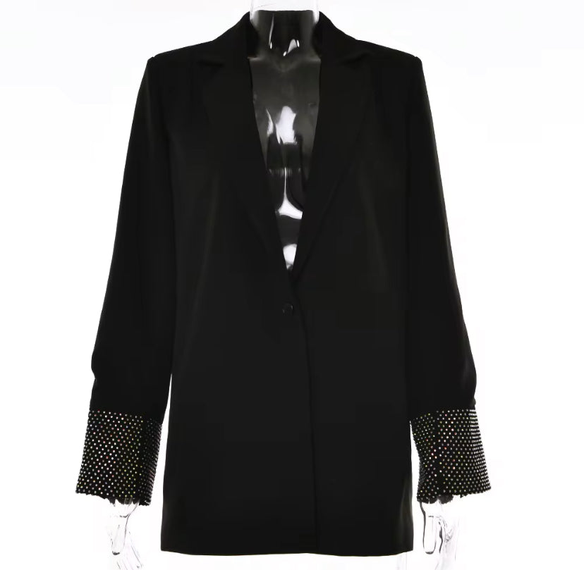 Diamanté Mesh Blazer Co-Ord