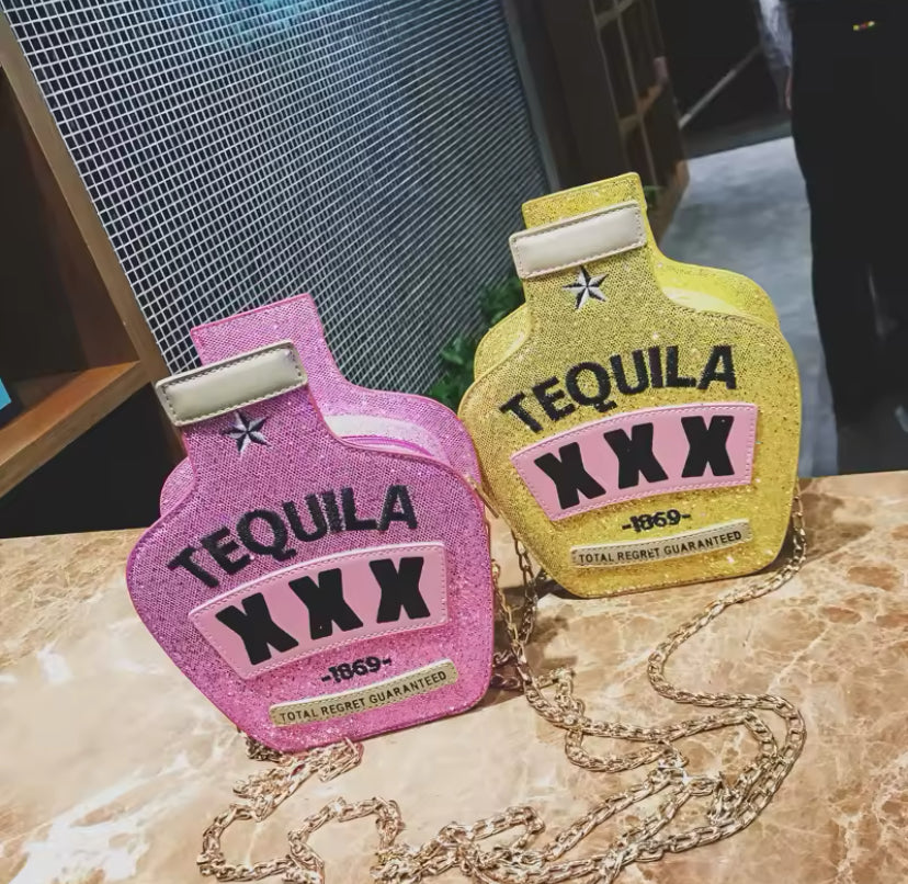 Tequila Style Chain Strap Cross Body Bag