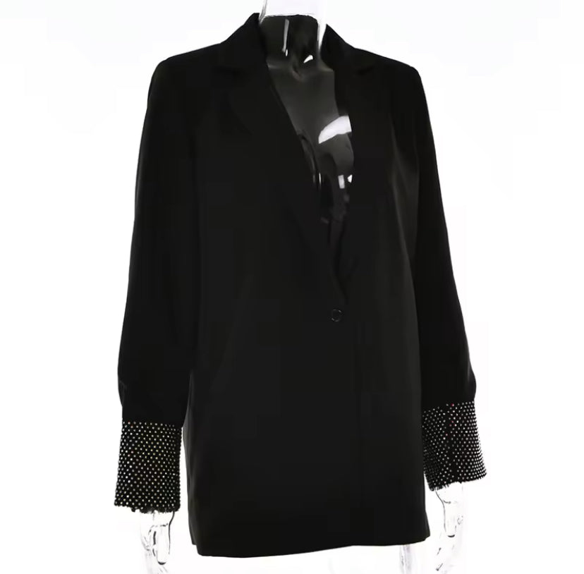 Diamanté Mesh Blazer Co-Ord