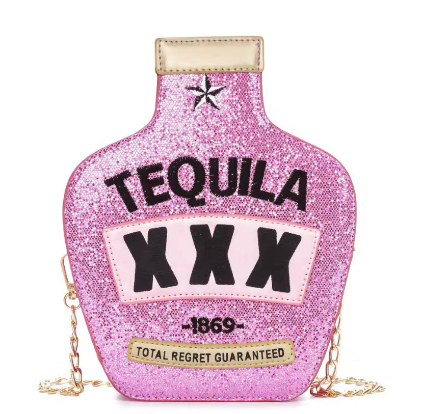 Tequila Style Chain Strap Cross Body Bag
