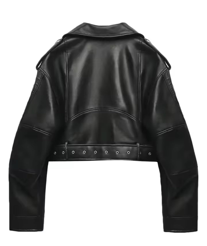 Buckle Up Faux Leather Jacket