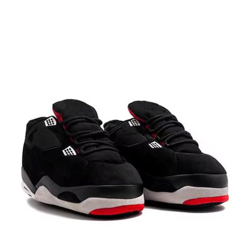 Adults Unisex Plush Novelty Sneaker Trainer Slippers