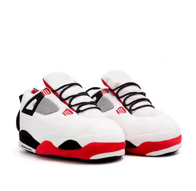Adults Unisex Plush Novelty Sneaker Trainer Slippers