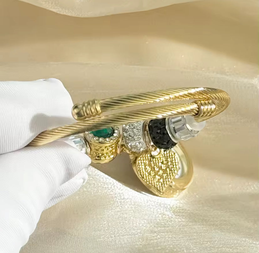 Vintage Charm Bracelet Watch