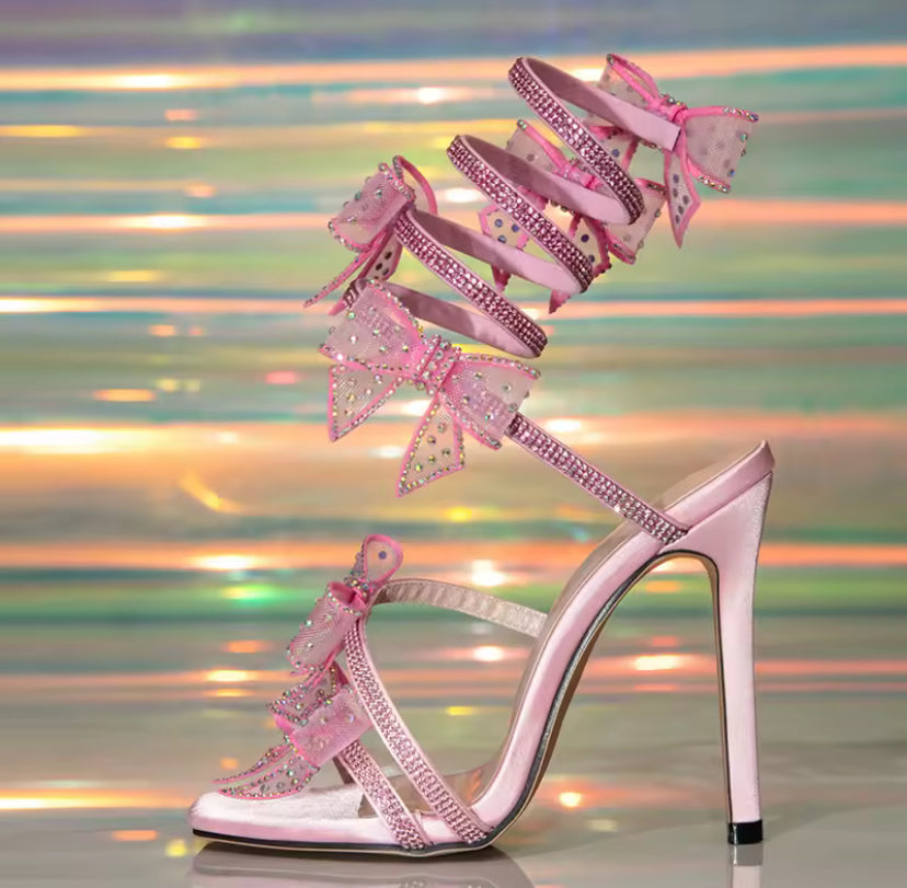 Wrap-around Bow Heels