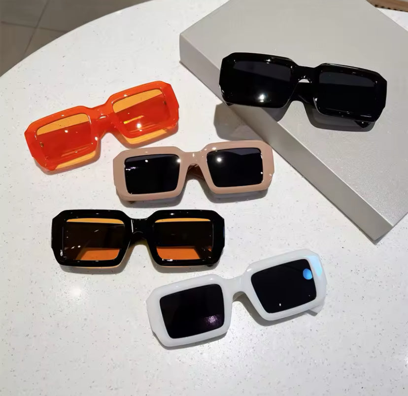 Square Frame Tinted Sunglasses