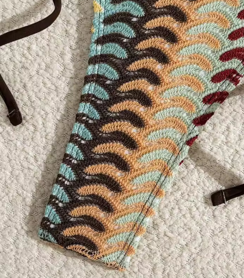 Wave Print Bikini