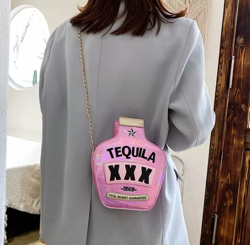 Tequila Style Chain Strap Cross Body Bag