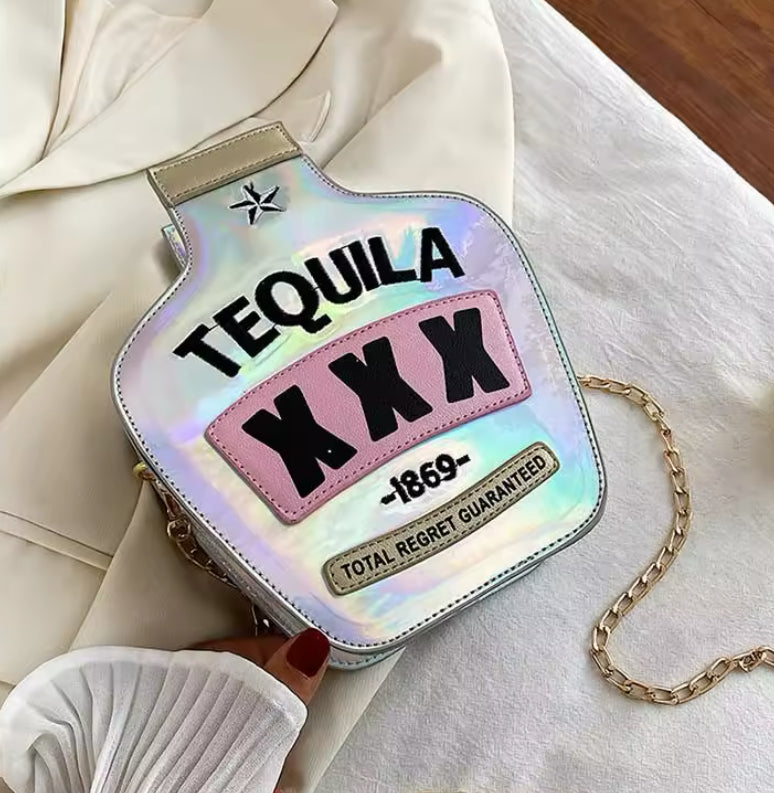 Tequila Style Chain Strap Cross Body Bag