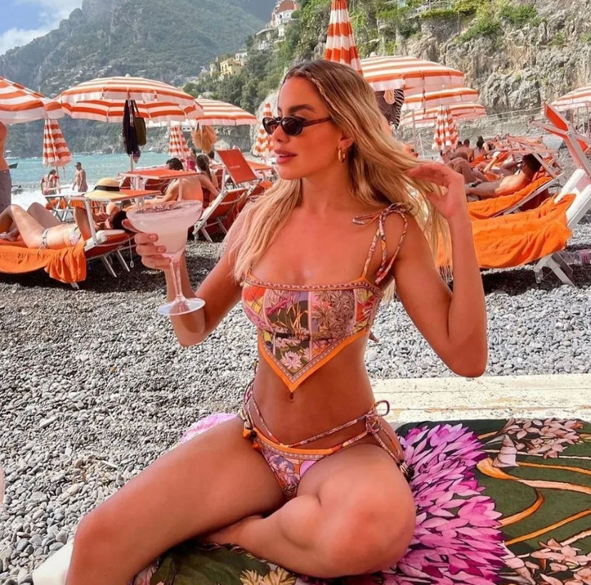 Bandeau Pattern Bikini