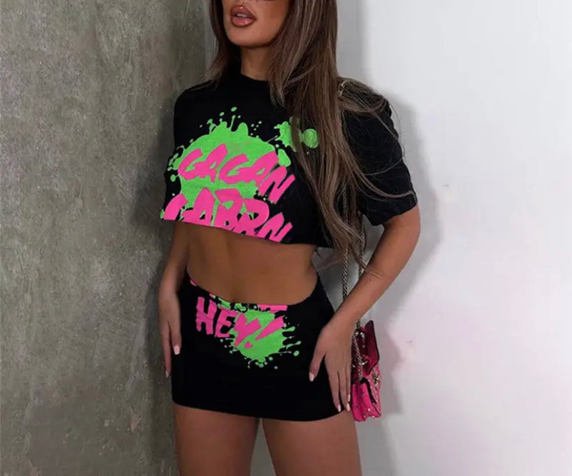 Cut Out T-Shirt Co Ord