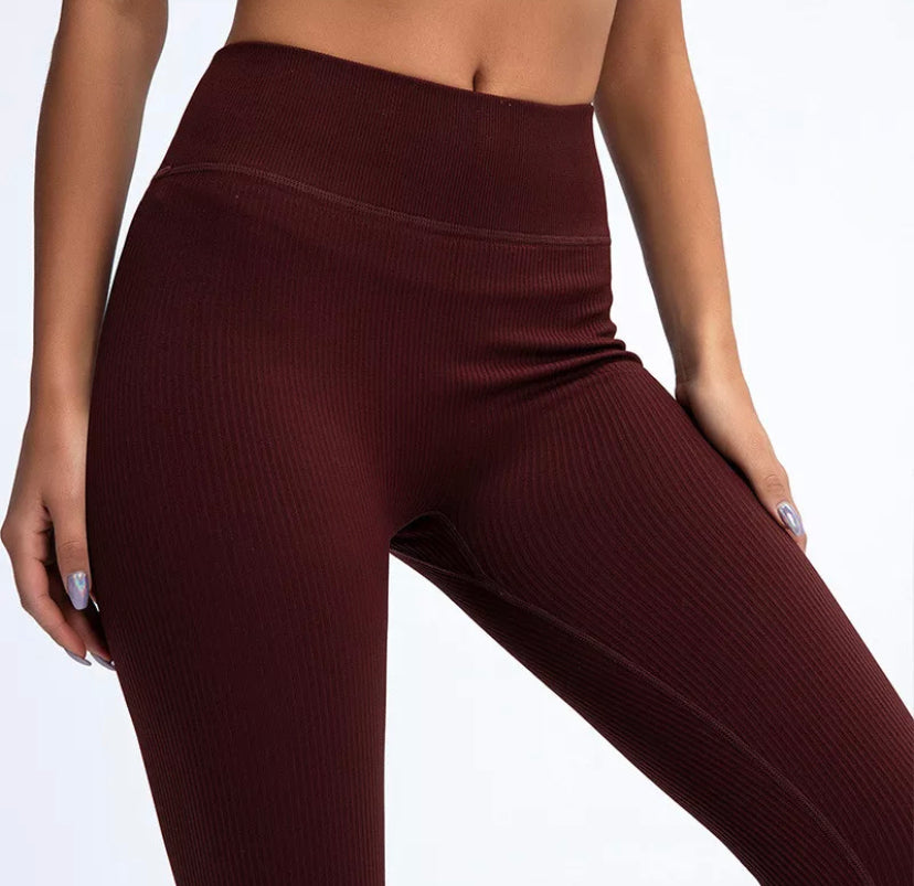 Ribbed High Waist Leggings