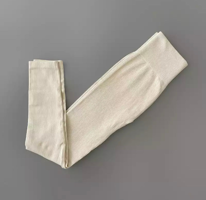Ribbed High Waist Leggings