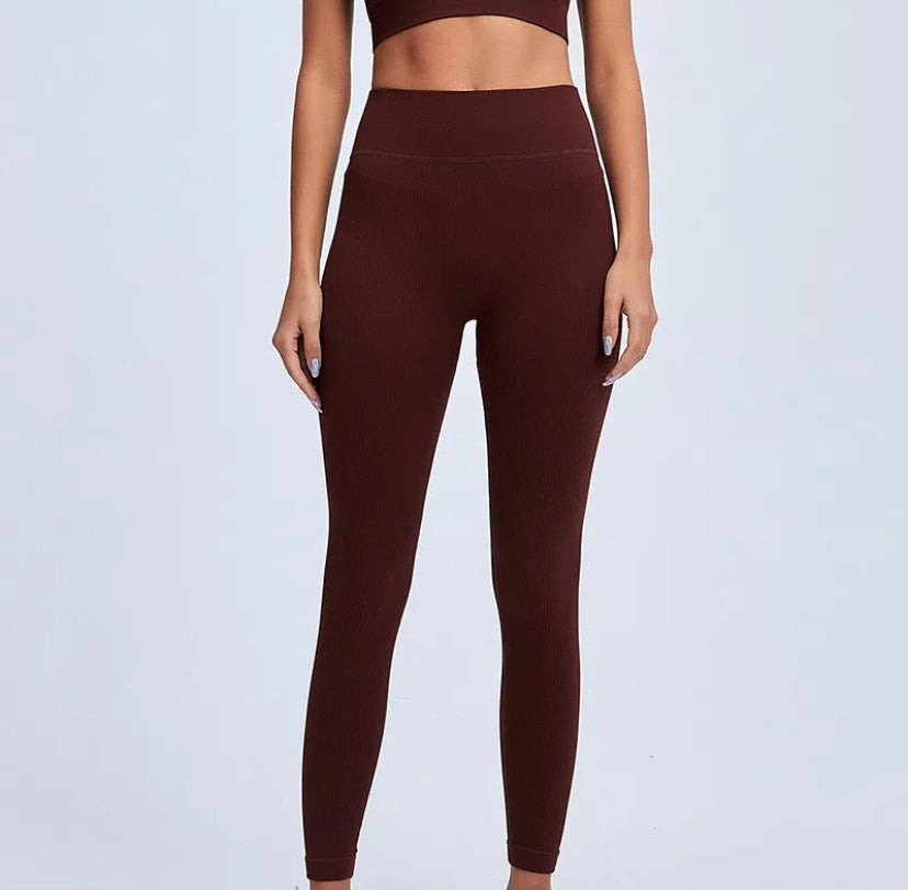 Ribbed High Waist Leggings