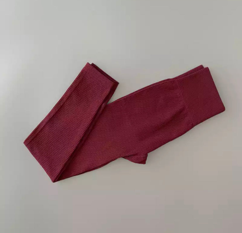 Ribbed High Waist Leggings