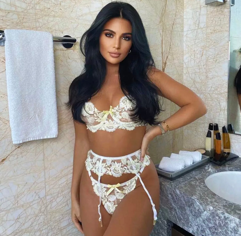 Floral Bow Underwear Set