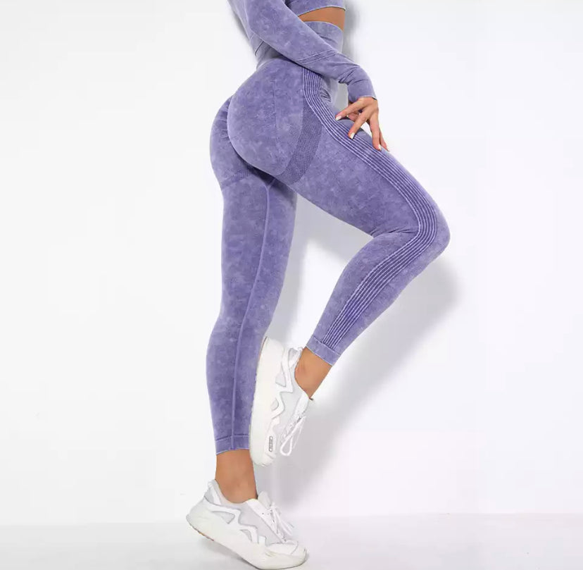 Long Sleeve Tie Dye Gym Set