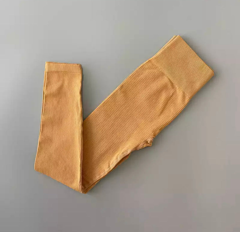 Ribbed High Waist Leggings