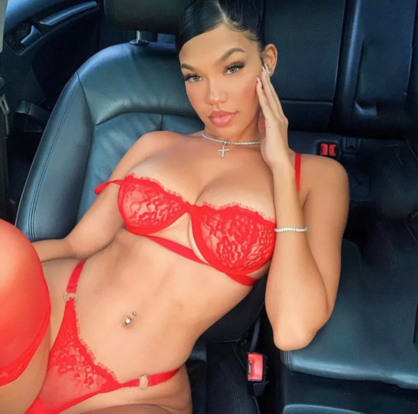 2pcs Mesh Bralett Set