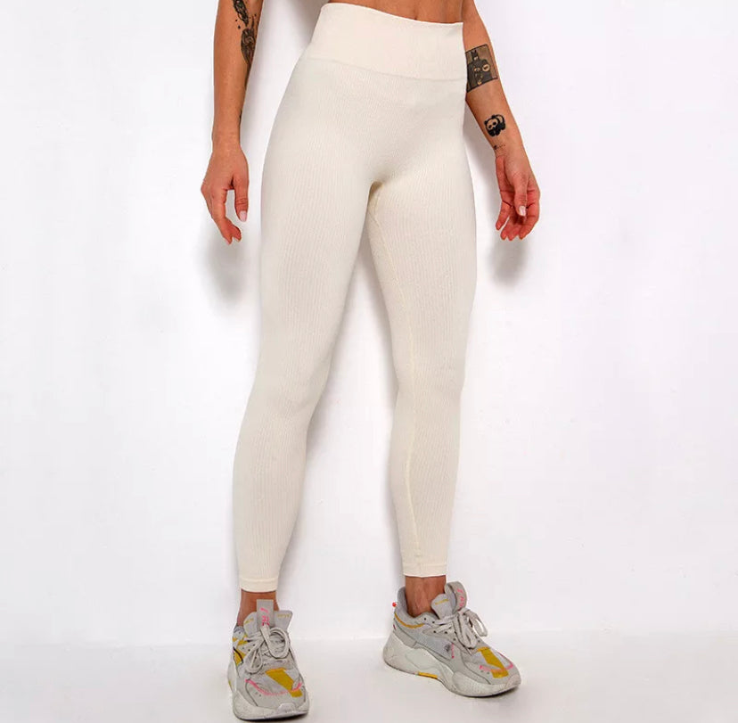 Ribbed High Waist Leggings