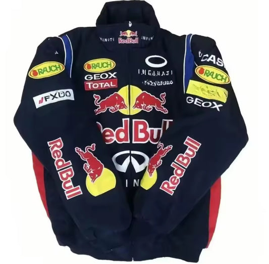 Red Bull Embroidered Zip Up Jacket