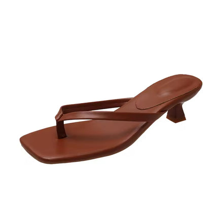 Flip Flop Kitten Heels