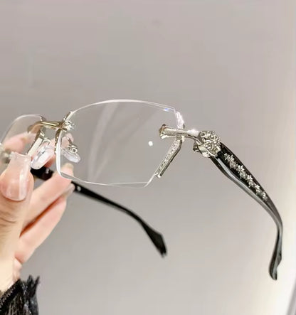 Frameless Gothic Blue Light Glasses