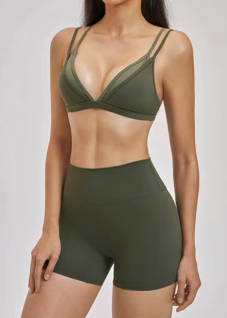 Double-Look Bralet Gym Set